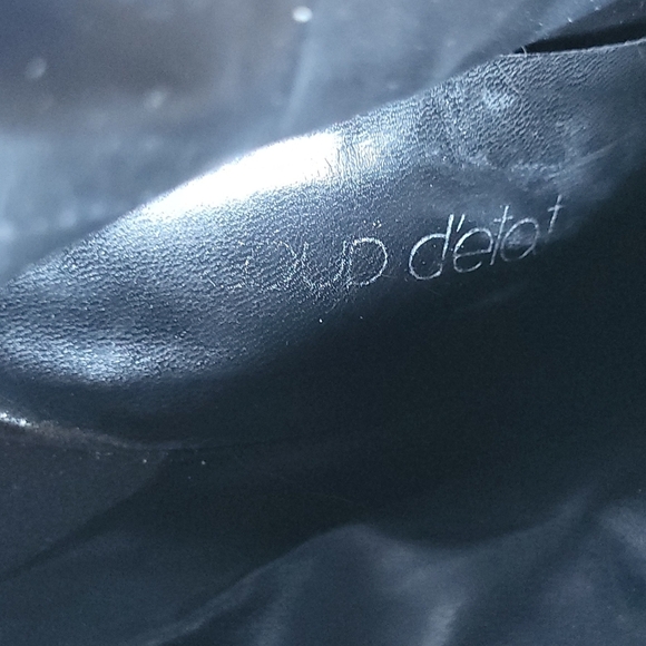 Coup D'Etat Chocolate Suede Tall Heeled Studded Zip Boots Size 9 B - Picture 11 of 11